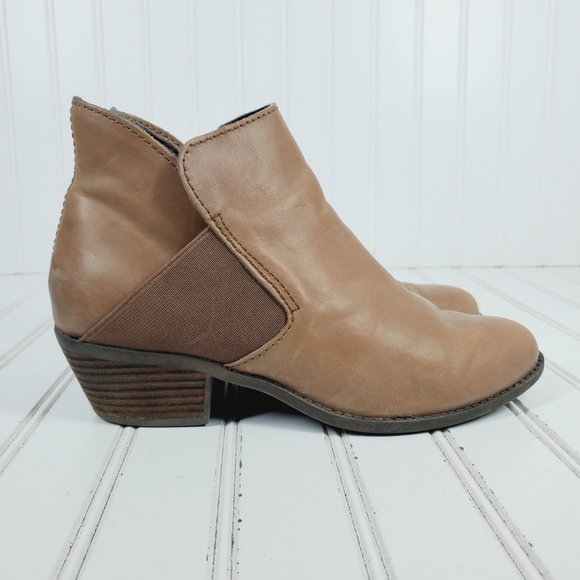 Me Too Zoey Leather Block Heel Round Toe Ankle Boots i36 - Picture 5 of 11